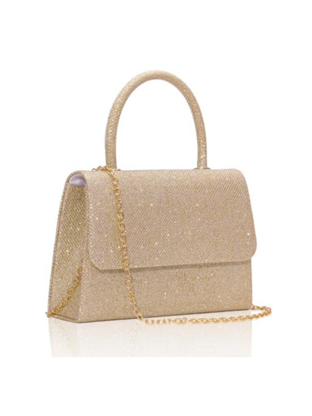 Sequin Glitter Evening Clutch Purse with Chain Crossbody Bag for Party Prom